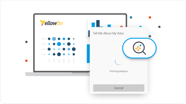 Yellowfin Assisted Insights Tell Me About My Data Yellowfin Tell Me About My Data (TMAMD) generating AI-assisted contextual insights